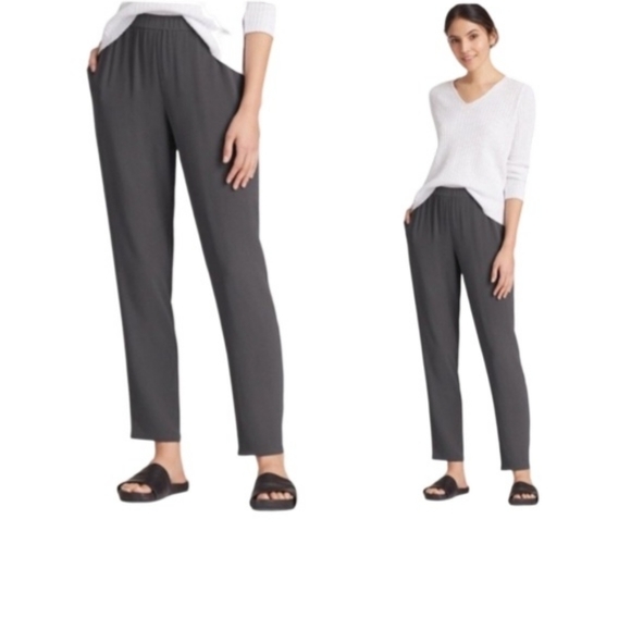 Eileen Fisher Women's 100% Pure Silk pull - on Pants - Picture 1 of 8